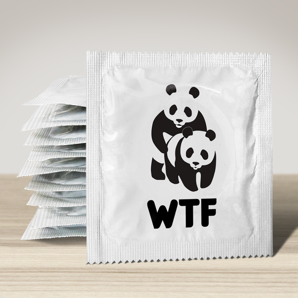 Image of funny condom "Condom Wtf", 10 units