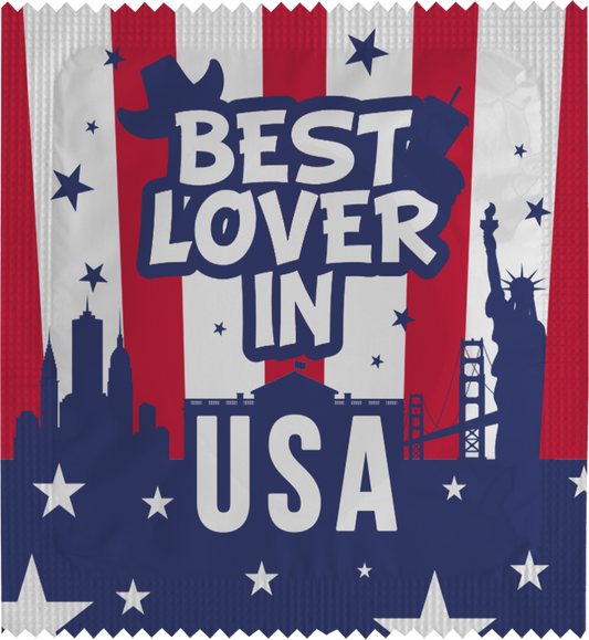 Image of funny condom "Best Lover In USA"