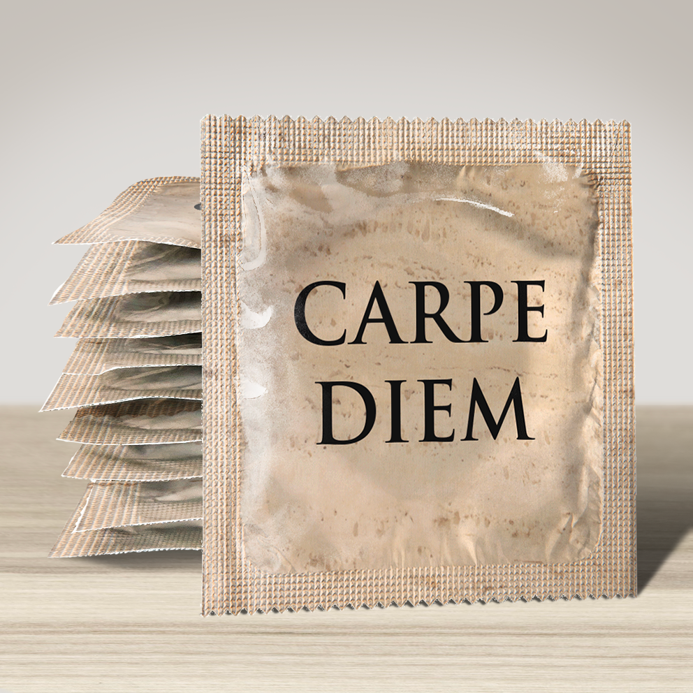 Image of funny condom "Carpe Diem", 10 units