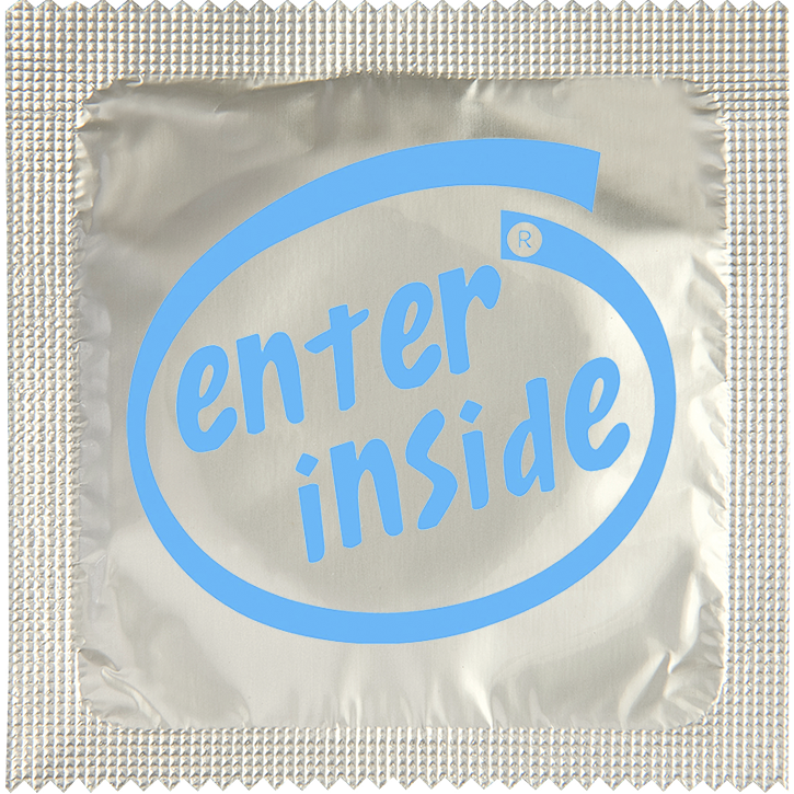 Image of funny condom "Enter Inside"
