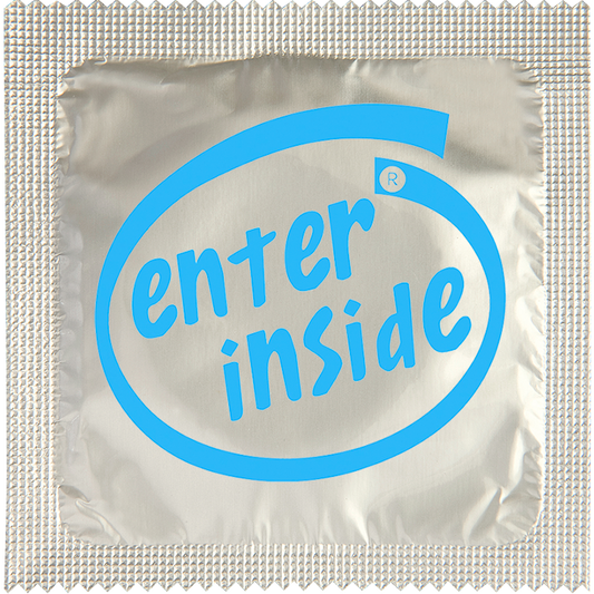 Image of funny condom "Enter Inside"