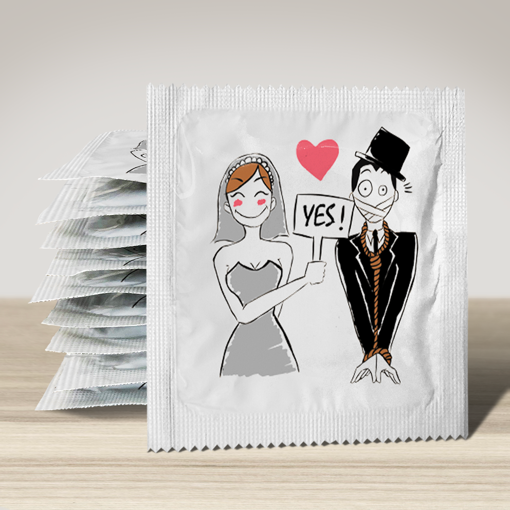 Image of funny condom "Condom Yes", 10 units