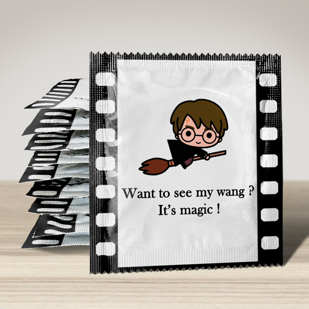 Image of funny condom "Harry P.", 10 units