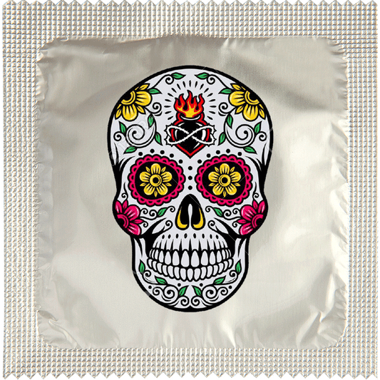 Image of funny condom "Skull 3"