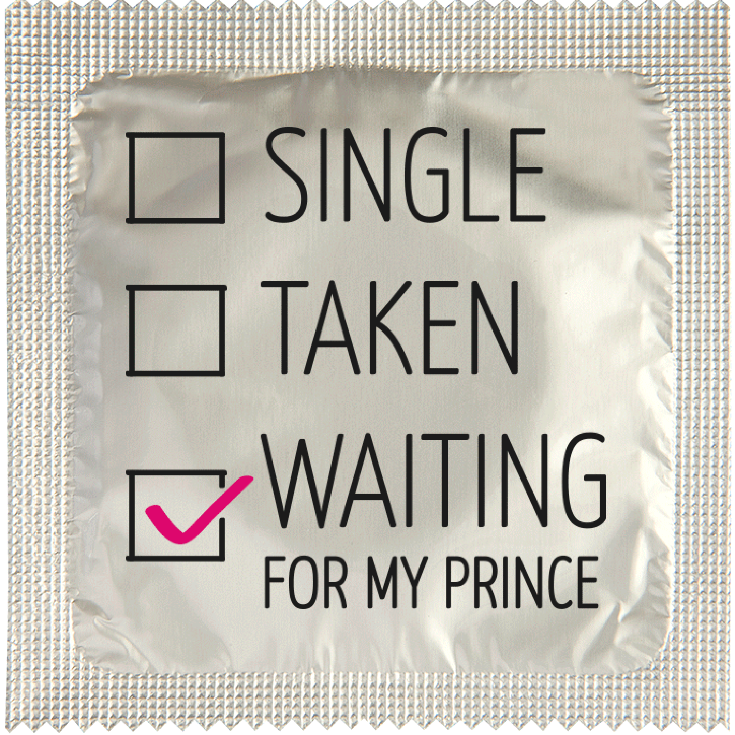 Image of funny condom "Waiting For My Prince"