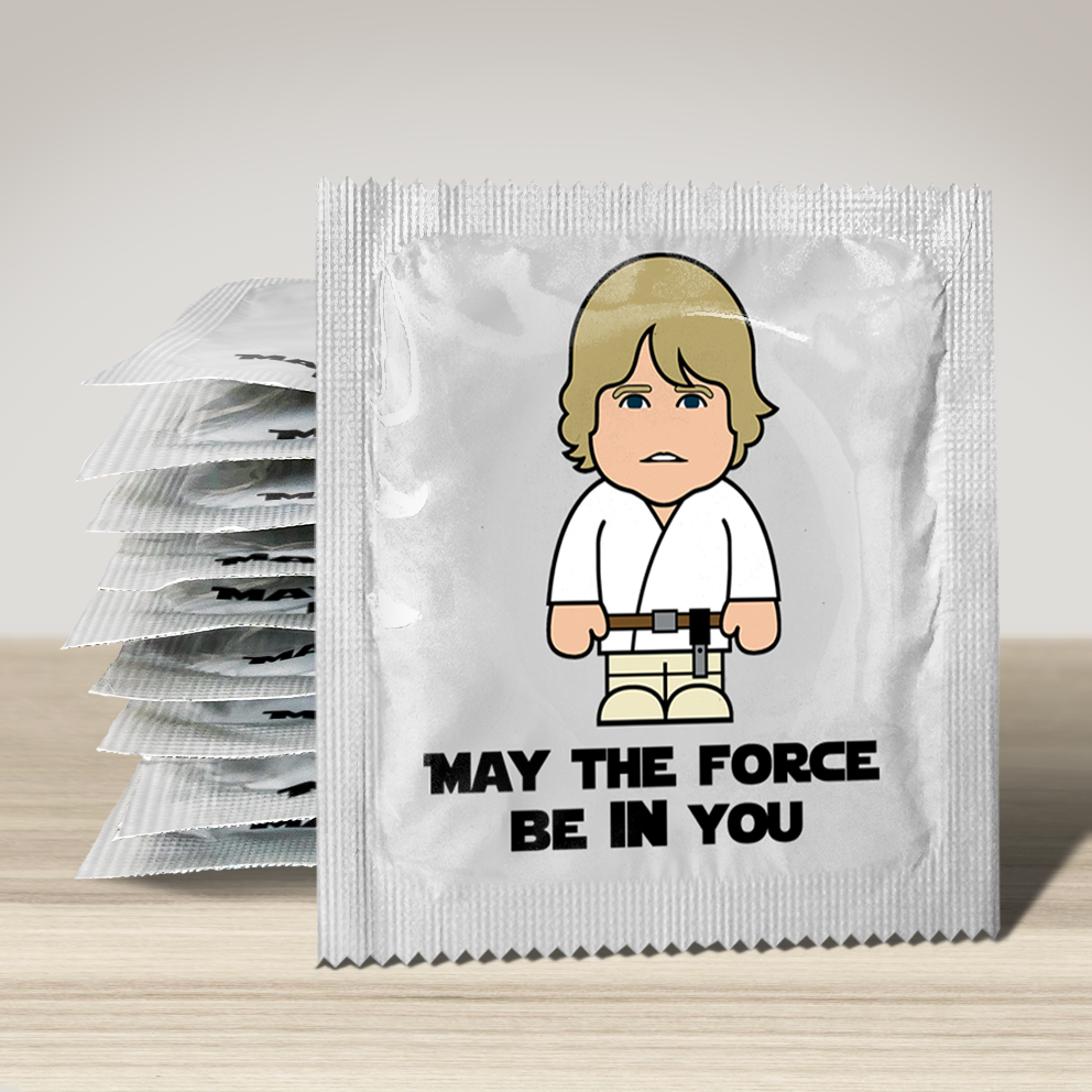 Image of funny condom "May The Force Be In You", 10 units
