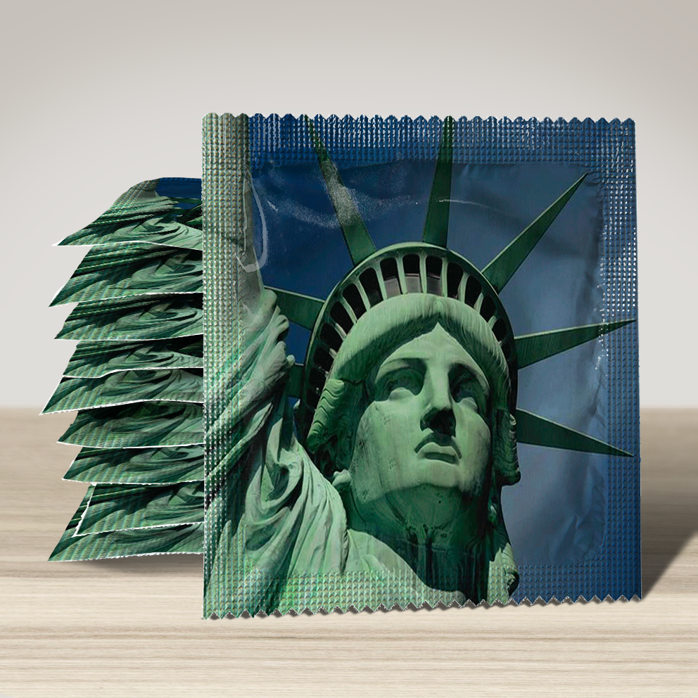 Image of funny condom "Statue Of Liberty", 10 units