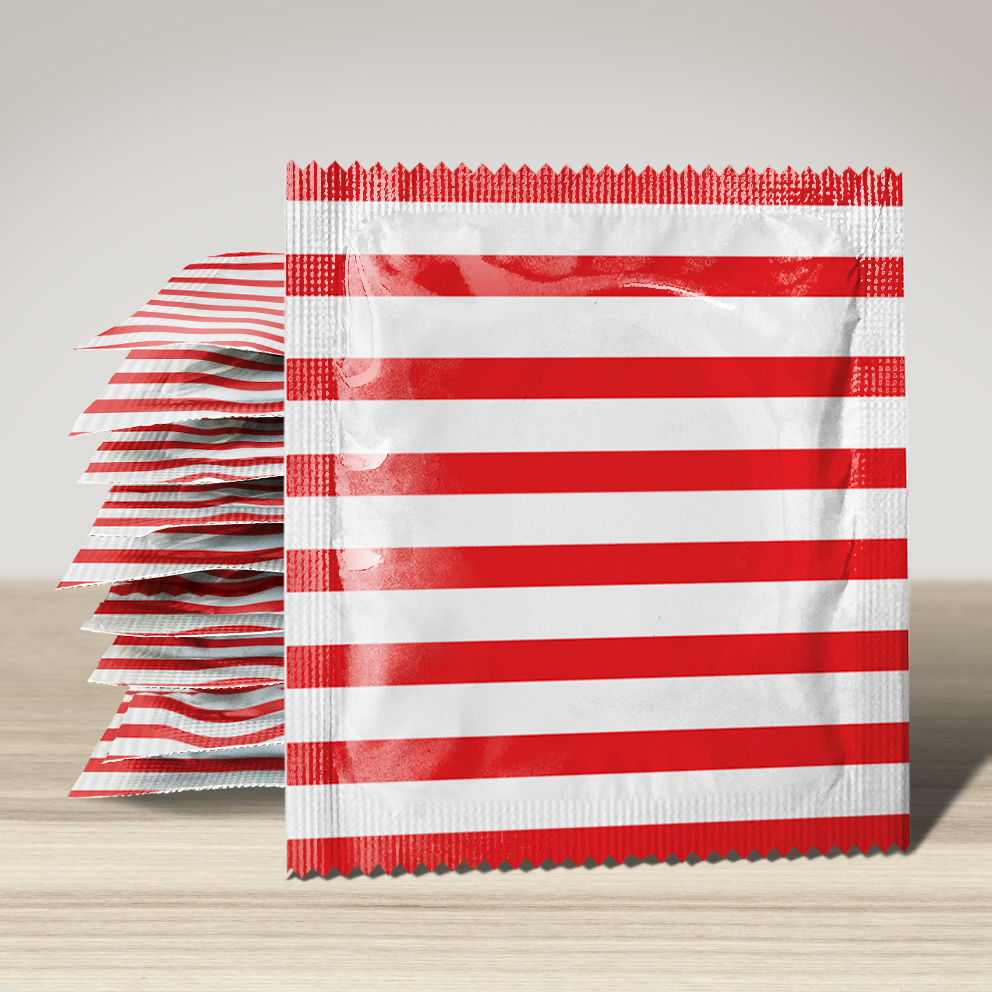 Image of funny condom "Mariniere Rouge", 10 units