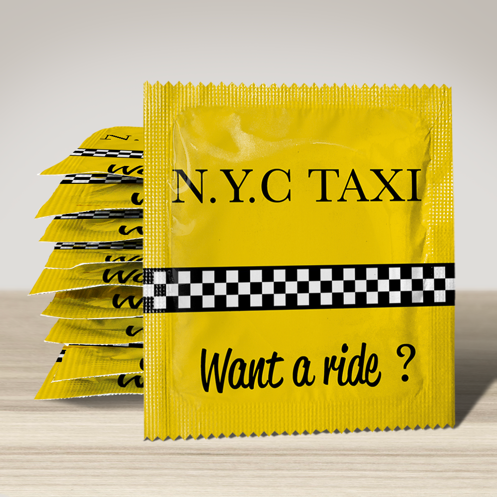 Image of funny condom "New York Taxi", 10 units