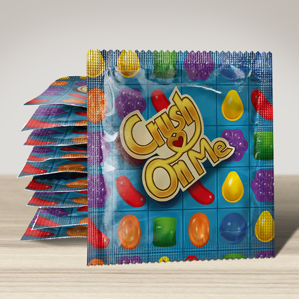 Image of funny condom "Crush On Me", 10 units
