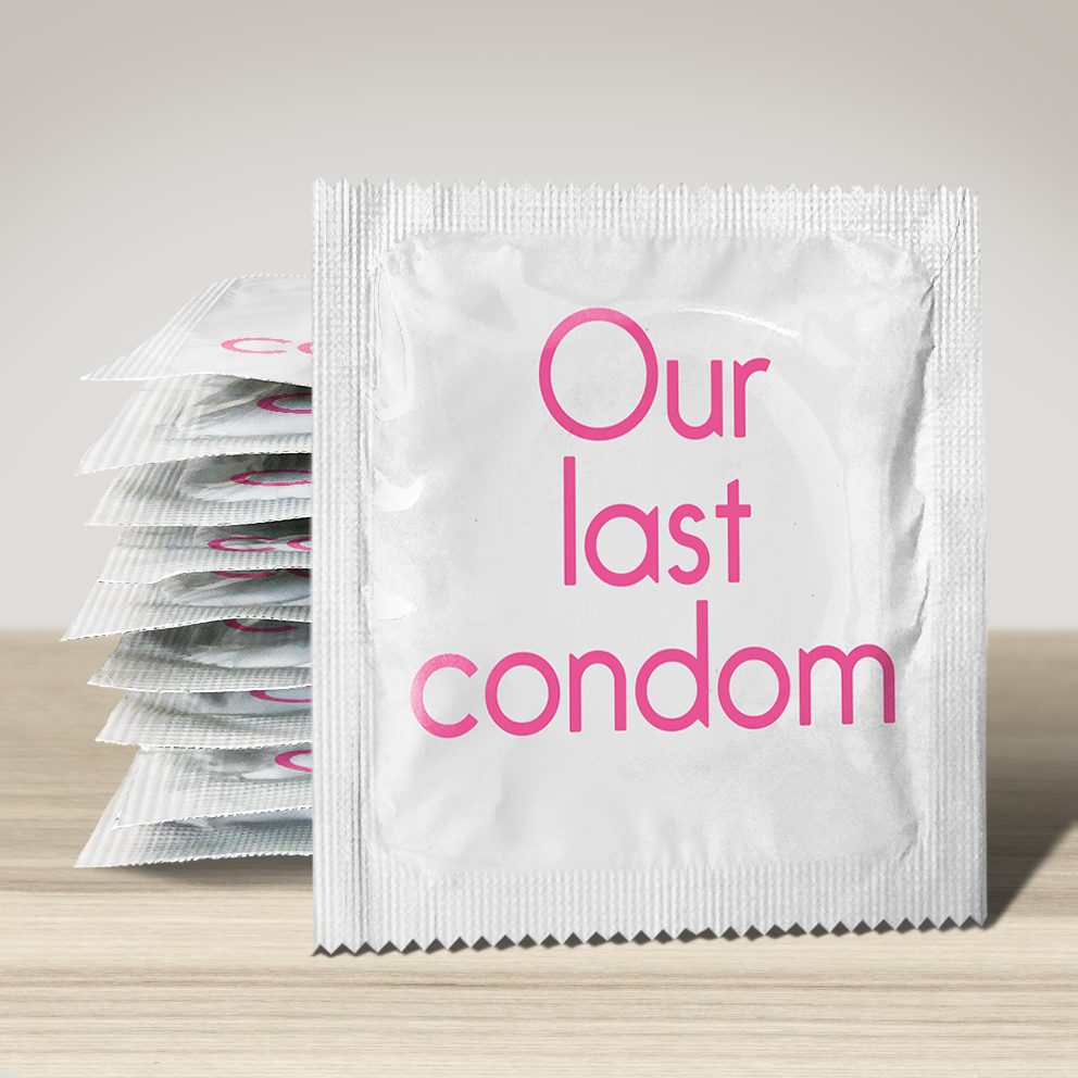 Image of funny condom "Our last condom", 10 units
