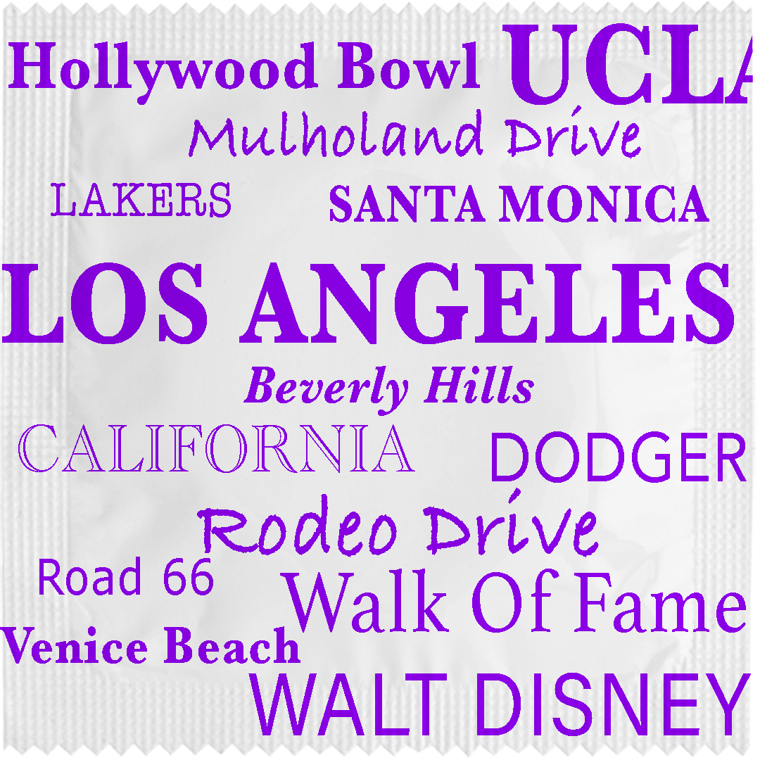 Image of funny condom "Los Angeles City"