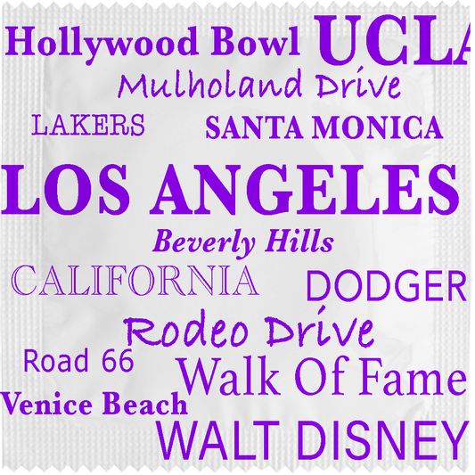 Image of funny condom "Los Angeles City"