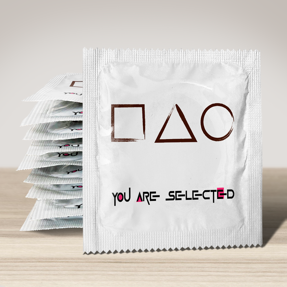 Image of funny condom "You are selected", 10 units