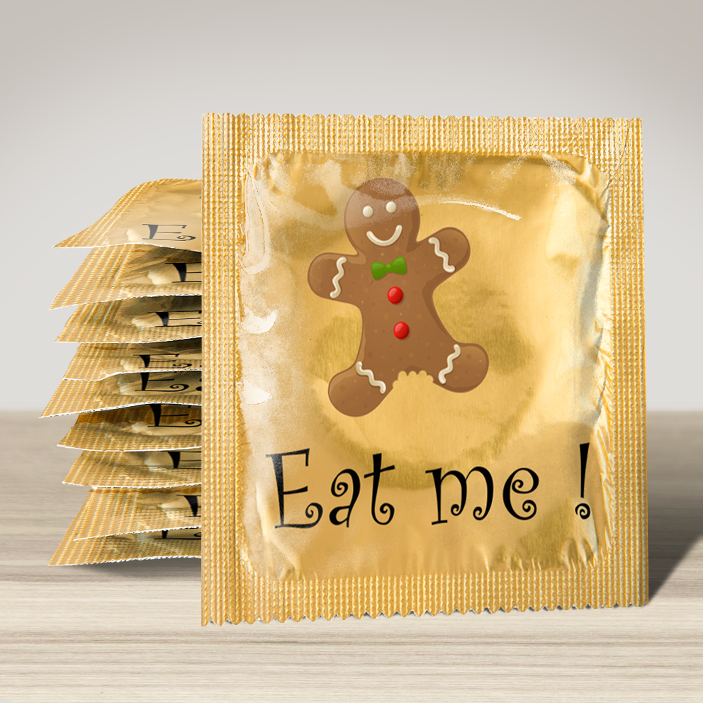 Image of funny condom "Eat me !", 10 units