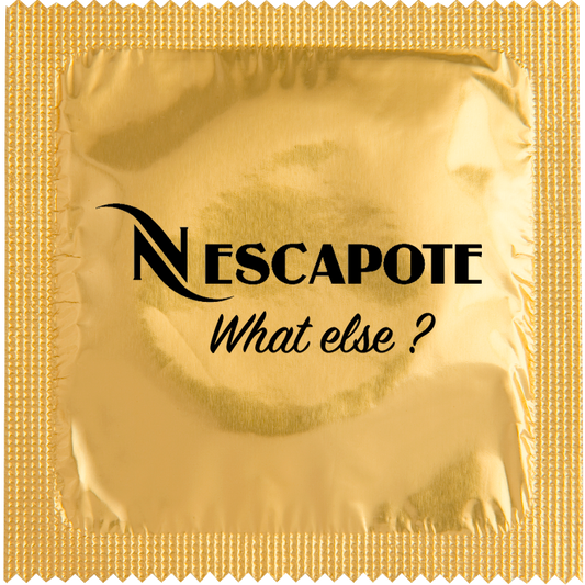 Image of funny condom "Nescapote"