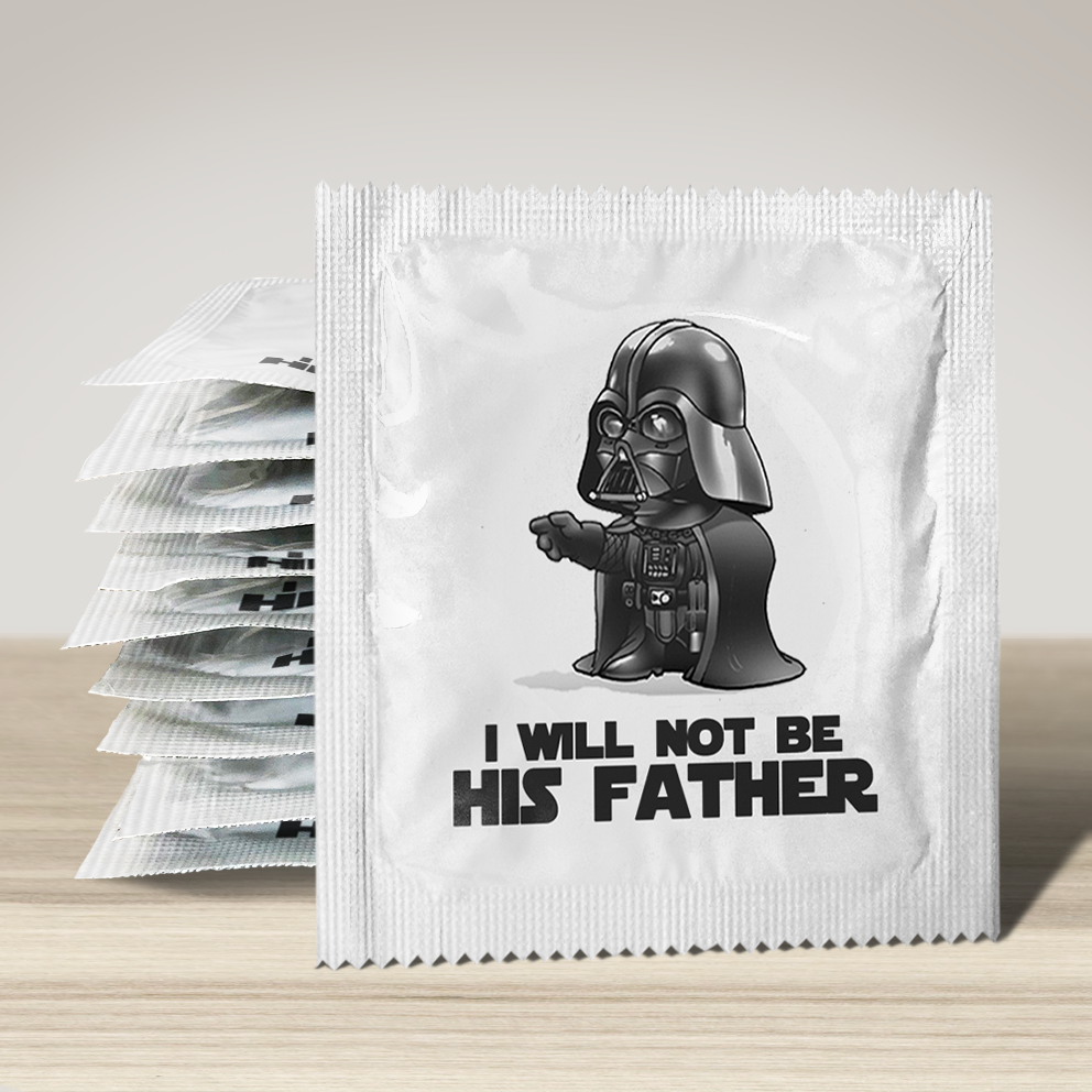 Image of funny condom "Darthcondom", 10 units
