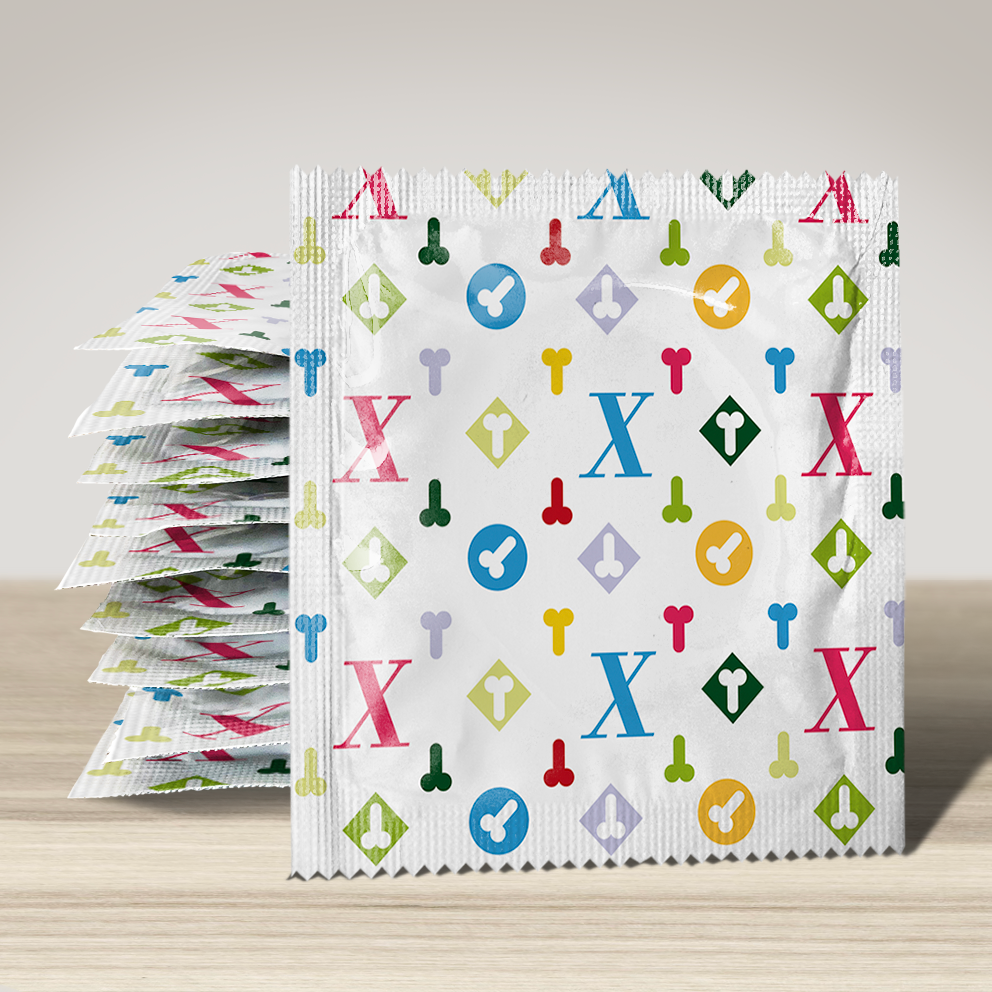 Image of funny condom "Callvin X Couleur", 10 units