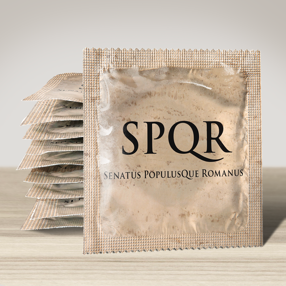 Image of funny condom "Spqr", 10 units