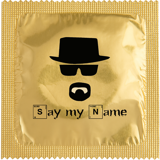 Image of funny condom "Say My Name"