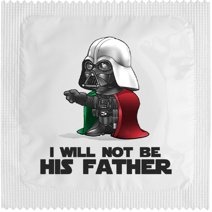 Image of funny condom "Darth Condom Italia"