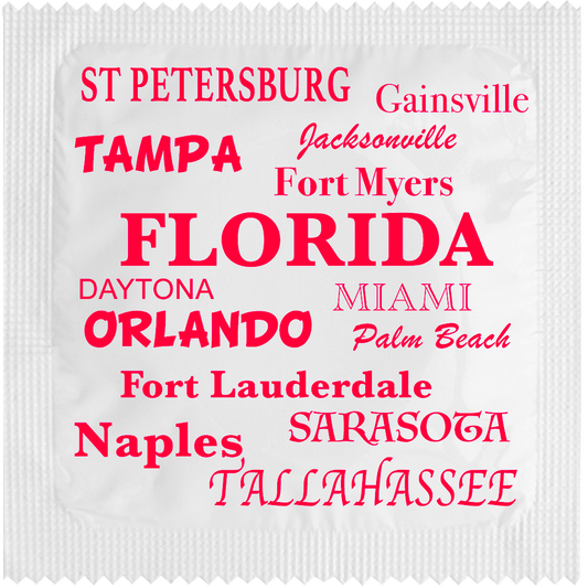 Image of funny condom "Florida patchwork"
