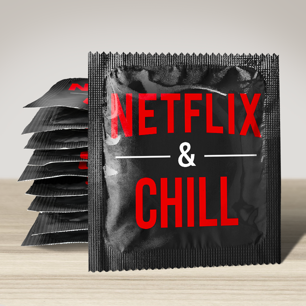 Image of funny condom "Netflix & Chill", 10 units