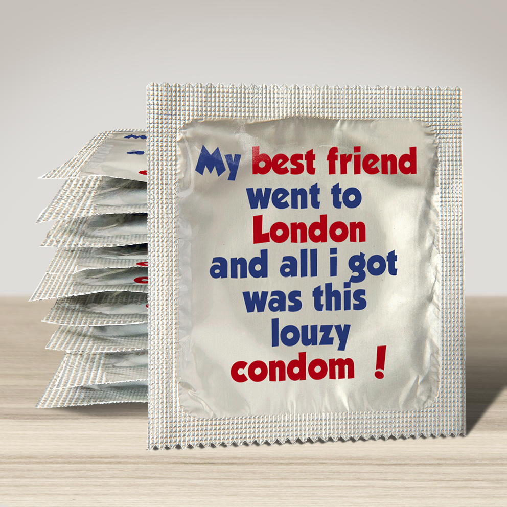 Image of funny condom "Best Friend Lousy Condom London", 10 units