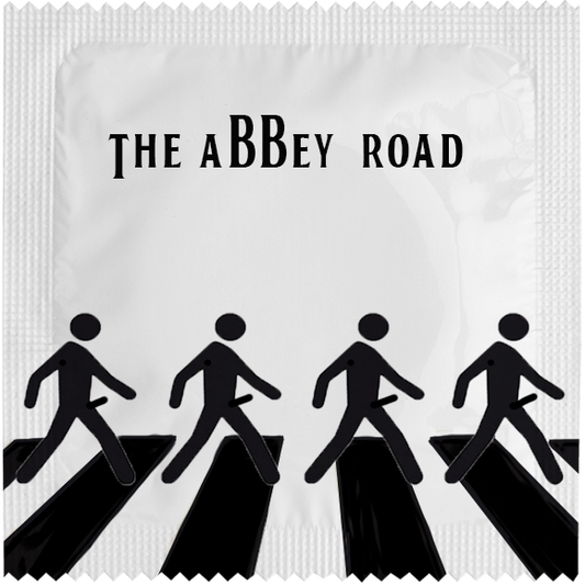 Image of funny condom "Abbey Road"
