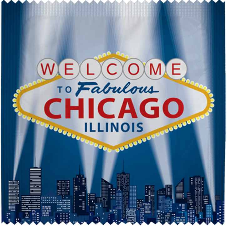 Image of funny condom "Fabulous Chicago"