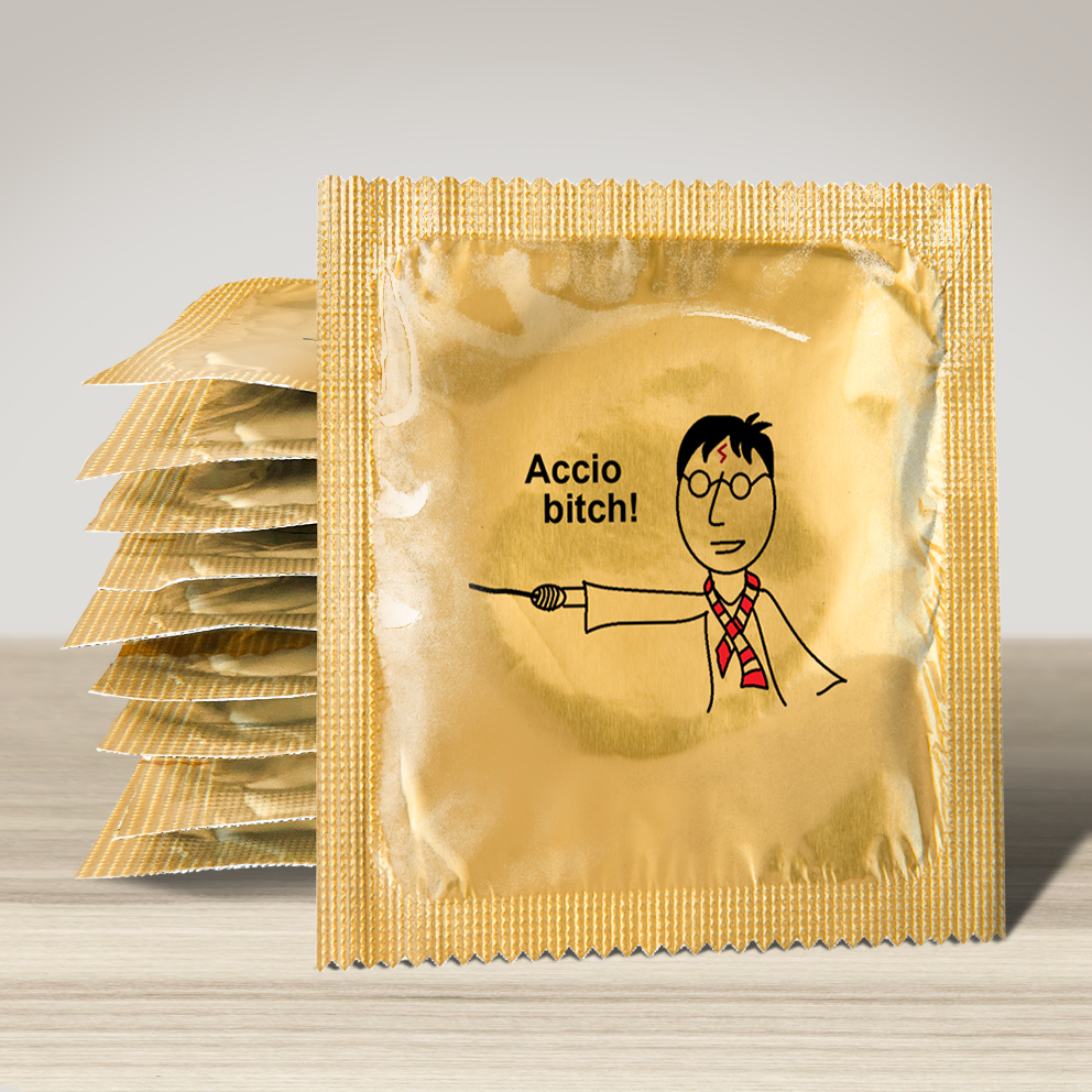 Image of funny condom "Accio Bitch", 10 units