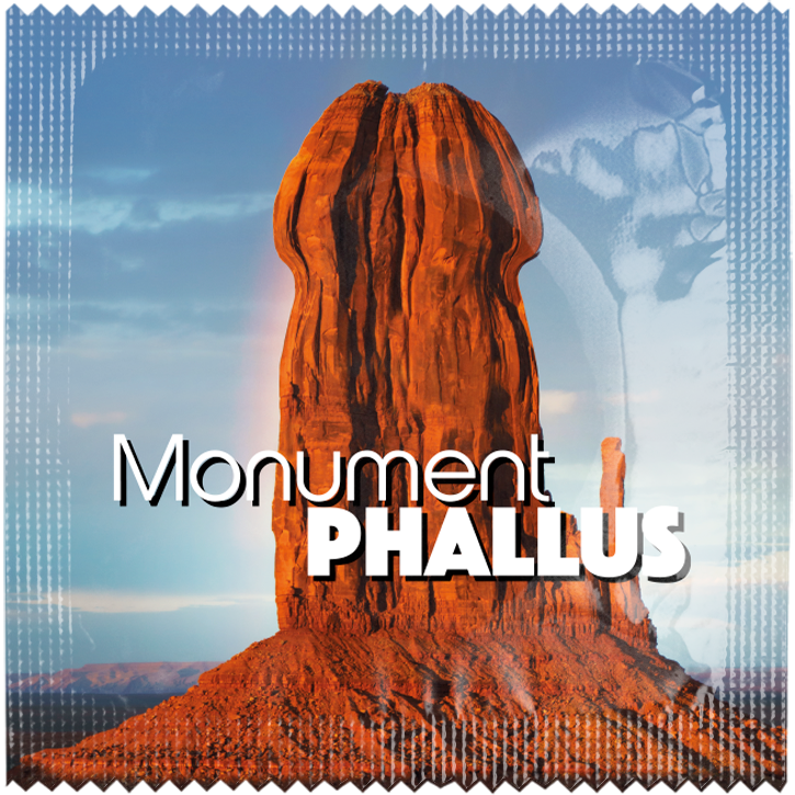 Image of funny condom "Monument Phallus"