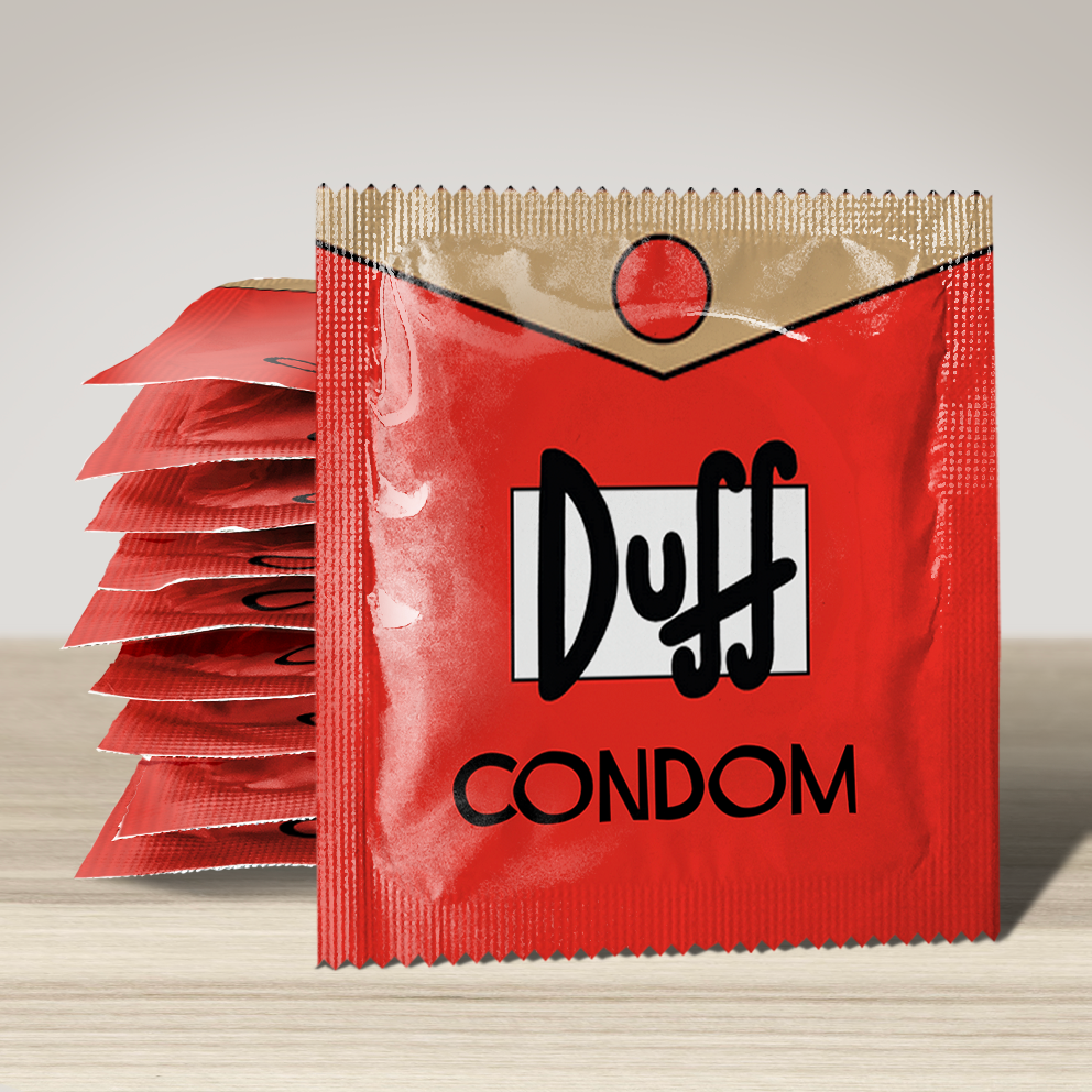 Image of funny condom "Duff Condom", 10 units