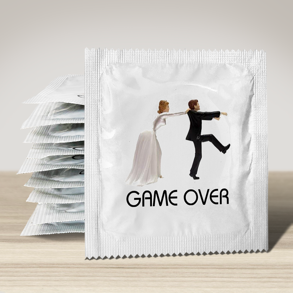 Image of funny condom "Game Over", 10 units