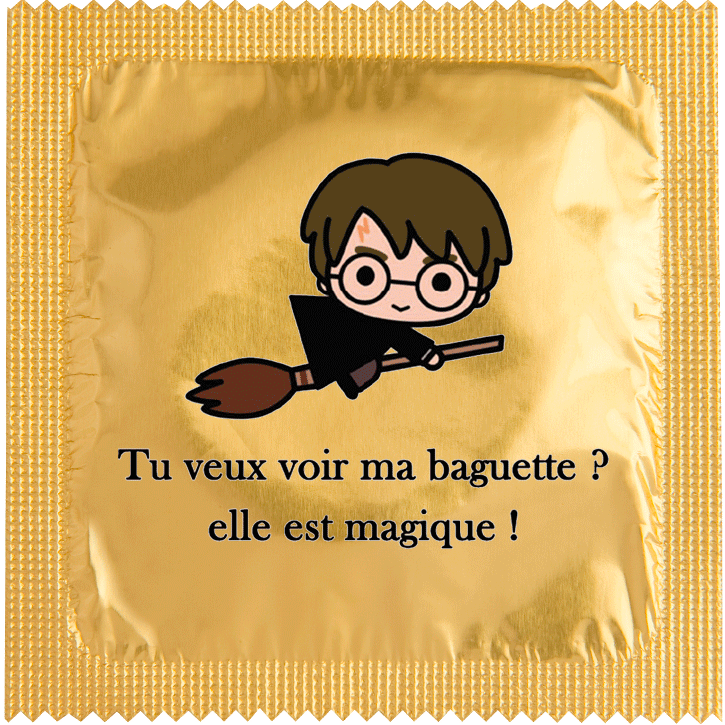 Image of funny condom "Try Potter"