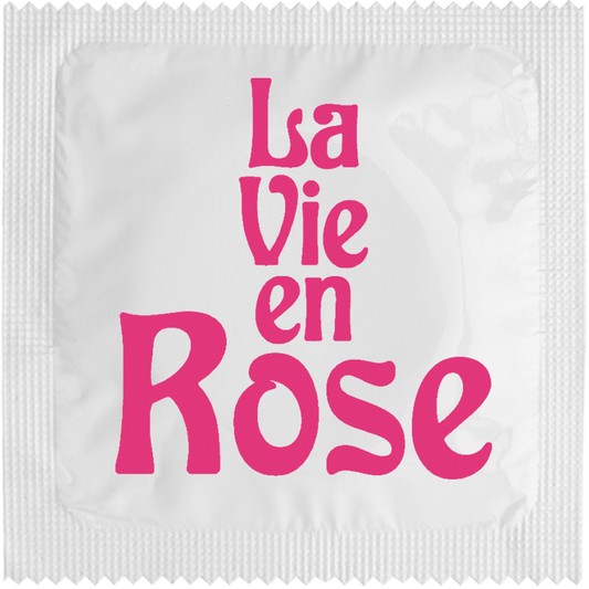 Image of funny condom "La vie en rose"