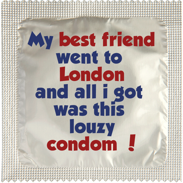 Image of funny condom "Best Friend Lousy Condom London"