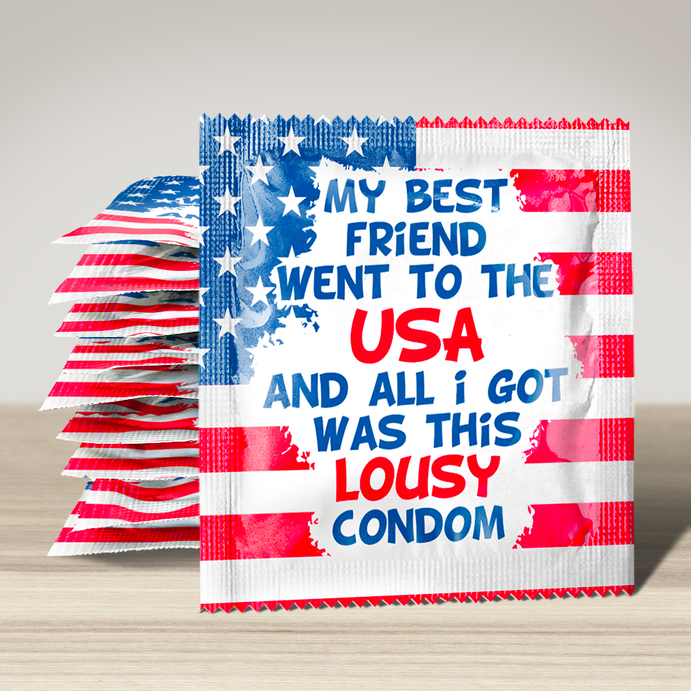 Image of funny condom "My Best Friend Went ....", 10 units