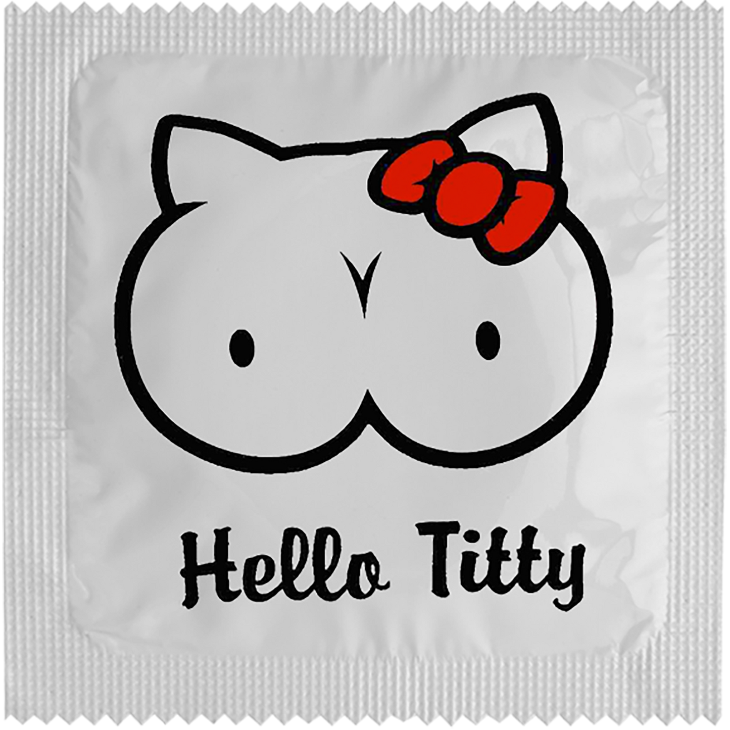 Image of funny condom "Hello Titty"