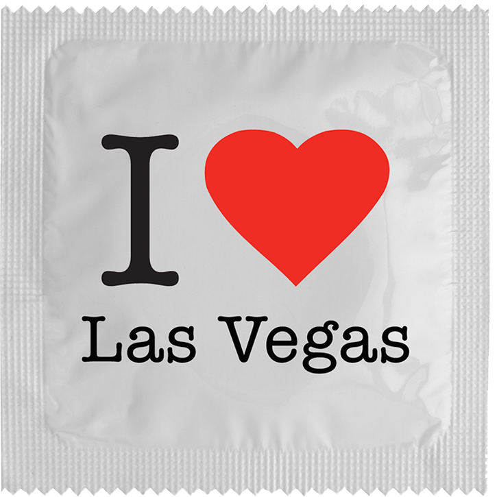 Image of funny condom "I Love Las Vegas"