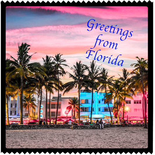 Image of funny condom "Greetings from Florida"