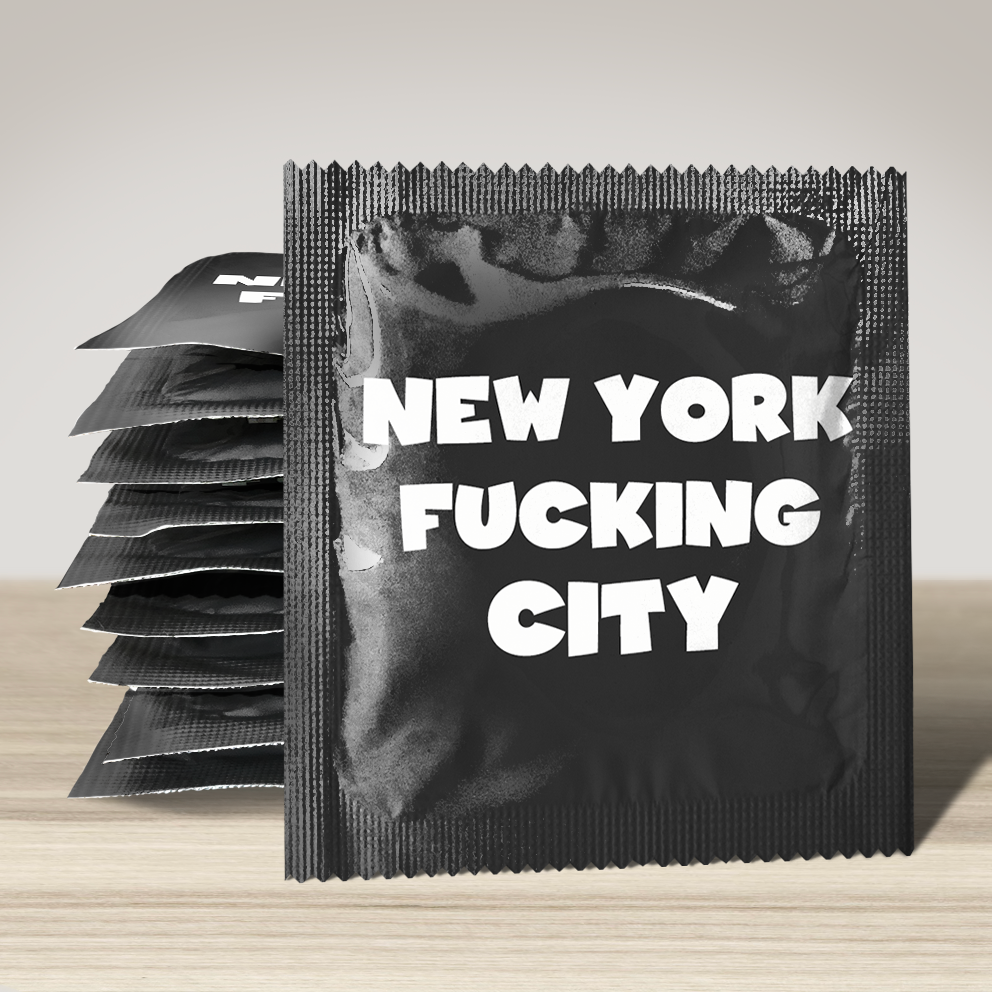 Image of funny condom "New York Fucking City", 10 units