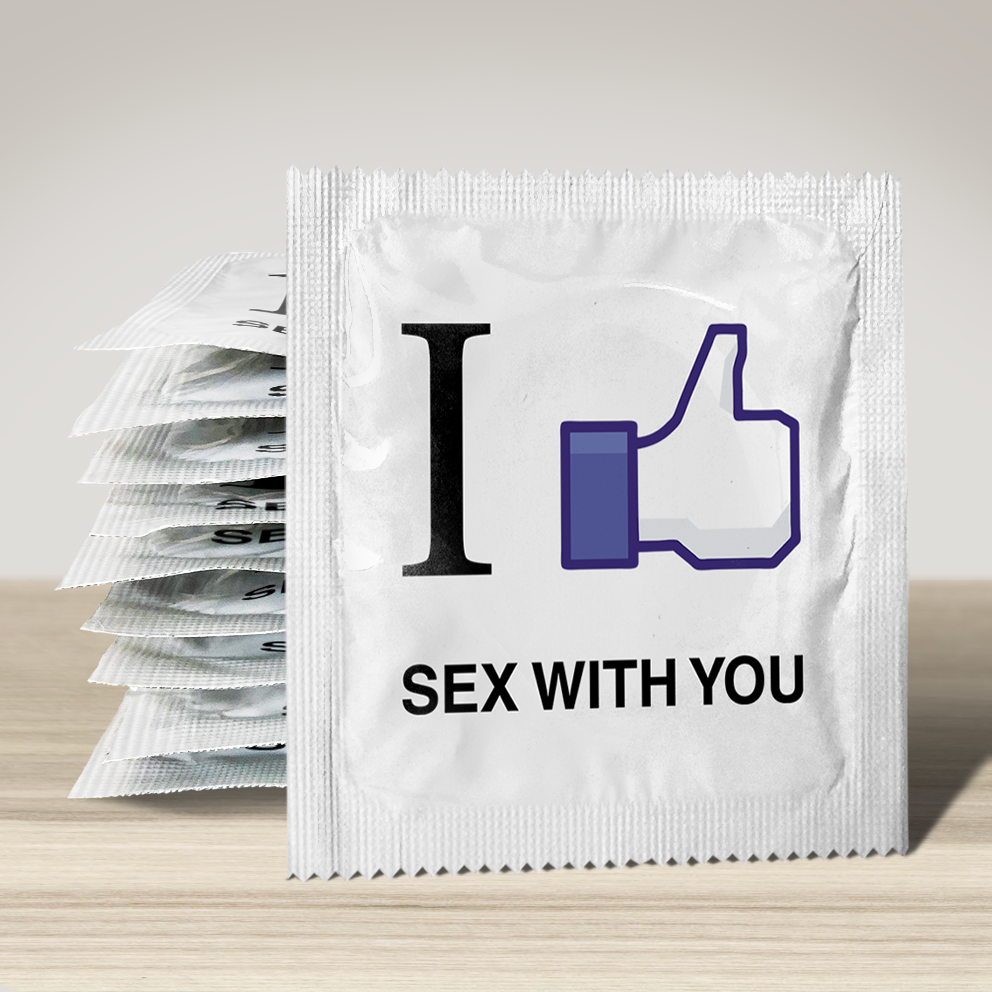 Image of funny condom "I Like Sex With You", 10 units