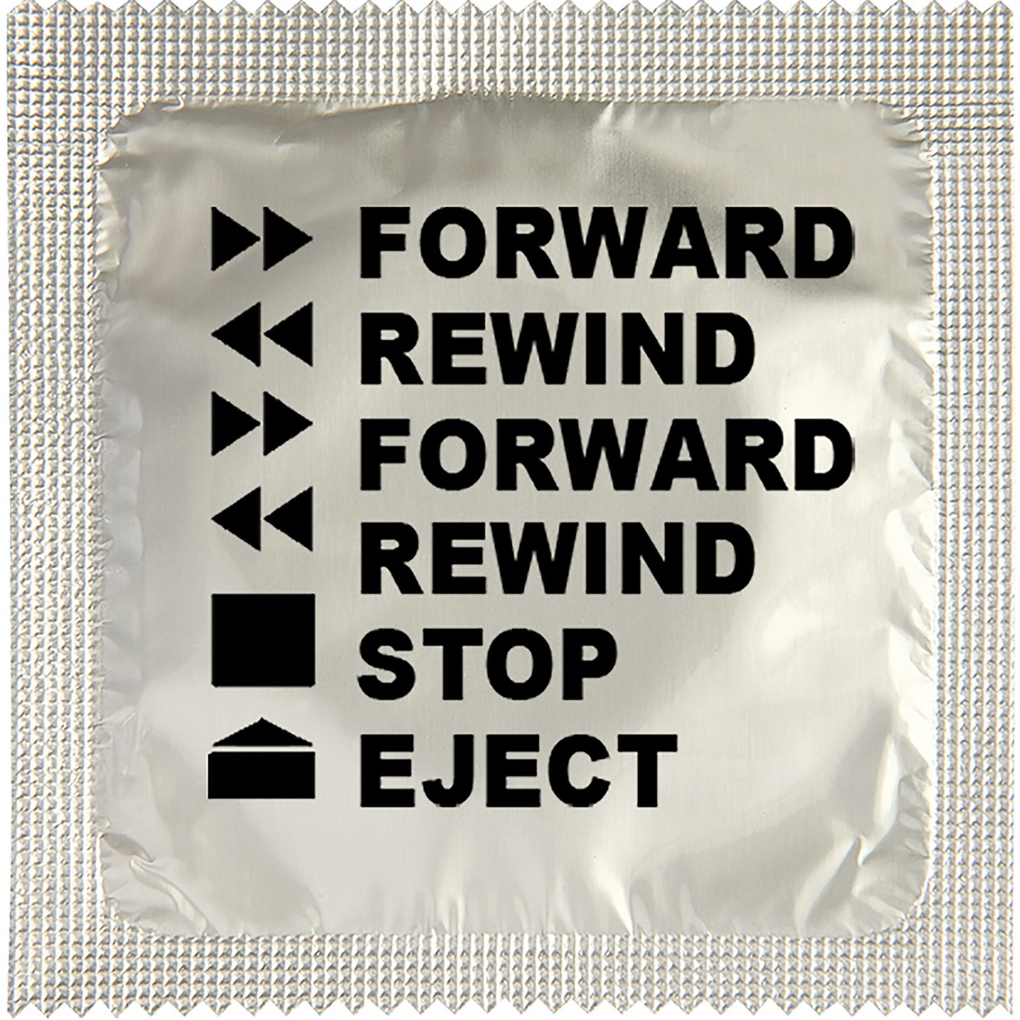 Image of funny condom "Forward Rewind"