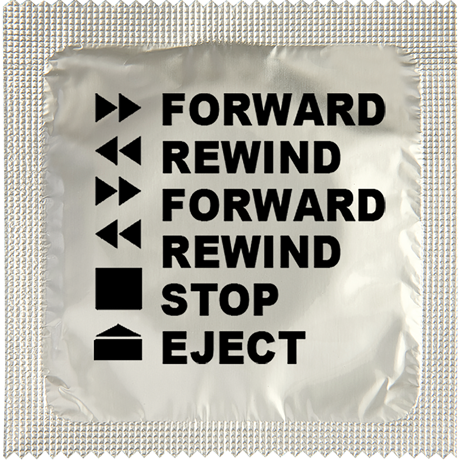 Image of funny condom "Forward Rewind"