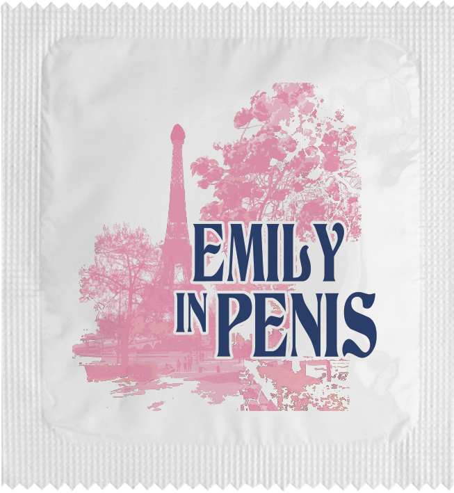 Image of funny condom "Emily in paris"