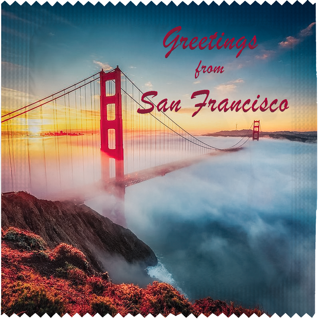 Image of funny condom "Greetings San Francisco"