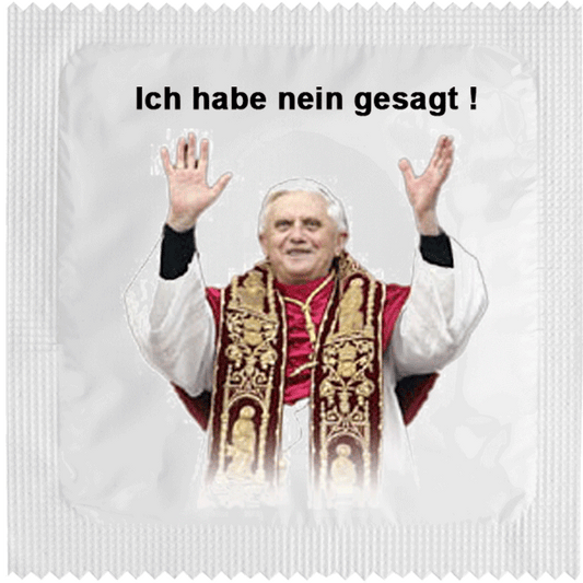Image of funny condom "Ich Habe Nein Gesagt"