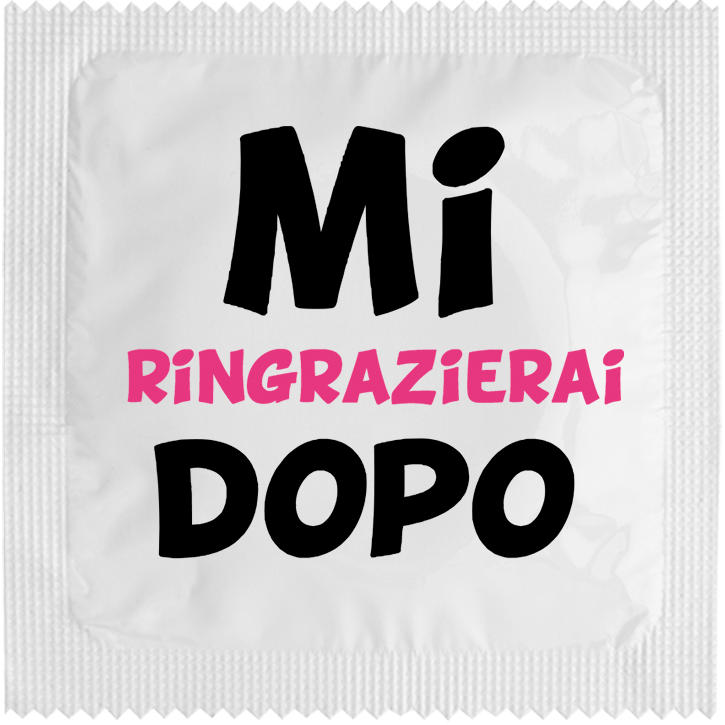 Image of funny condom "Mi Ringrazierai Dopo"