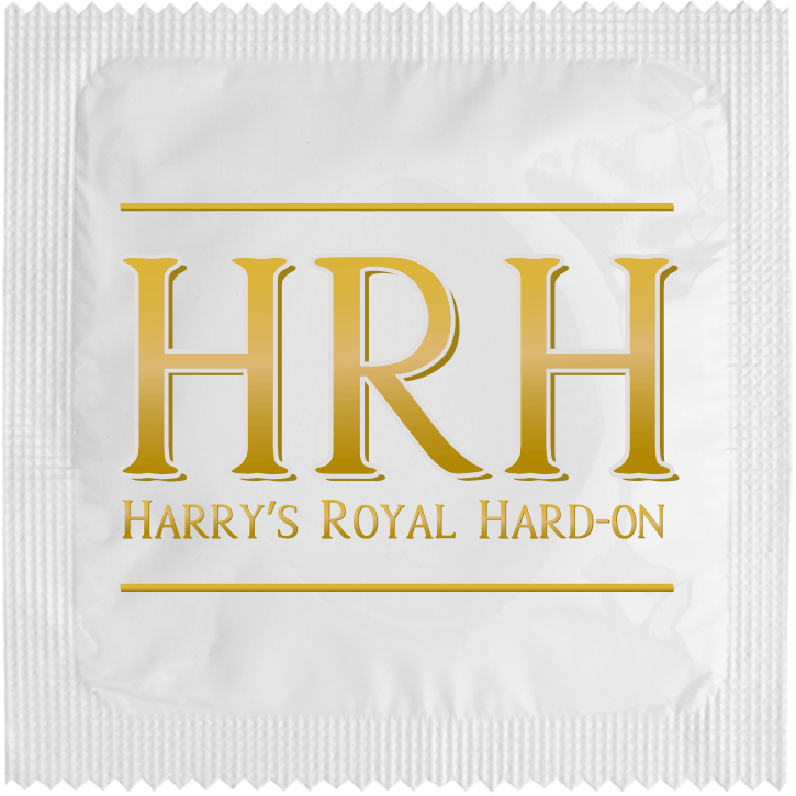 Image of funny condom "Harry'S Royal Hard On"